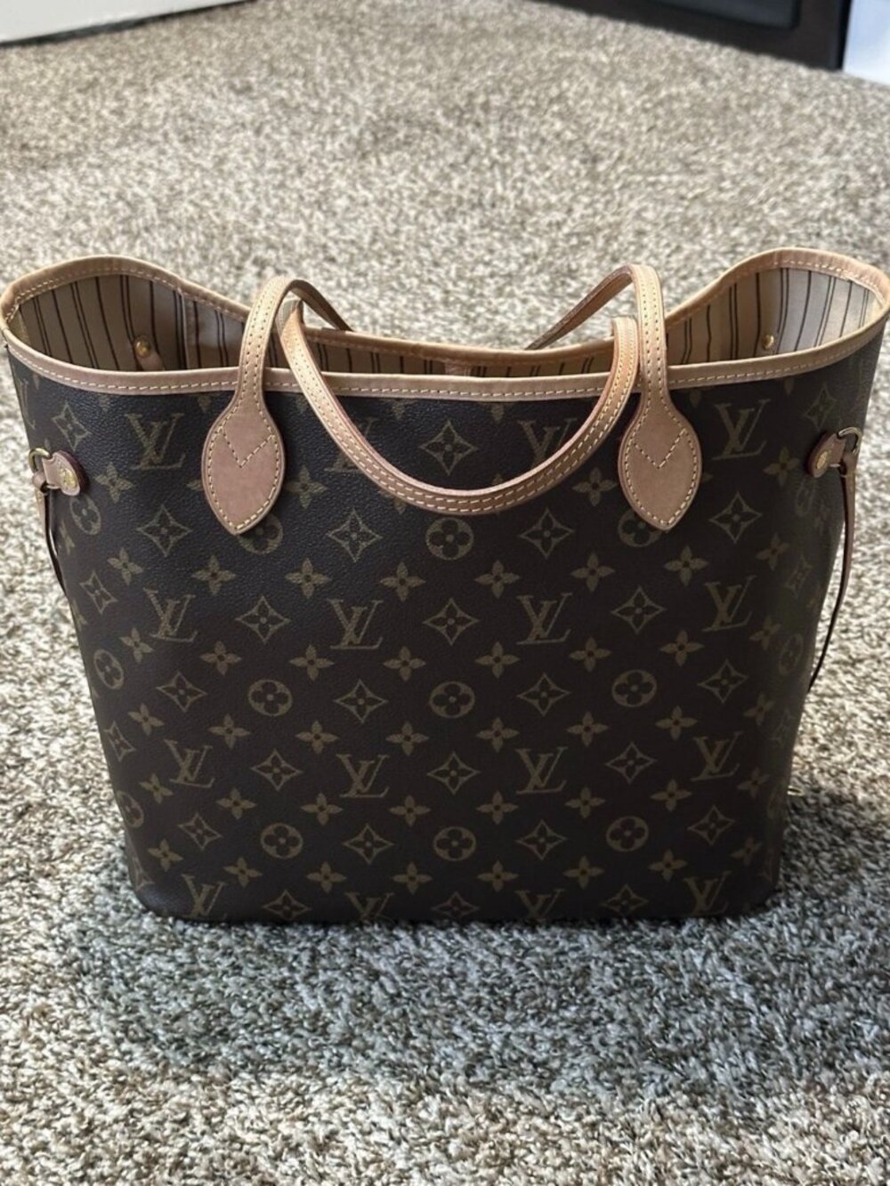 Louis Vuitton Never FULL mm bag with pouch - Picture 1 of 8